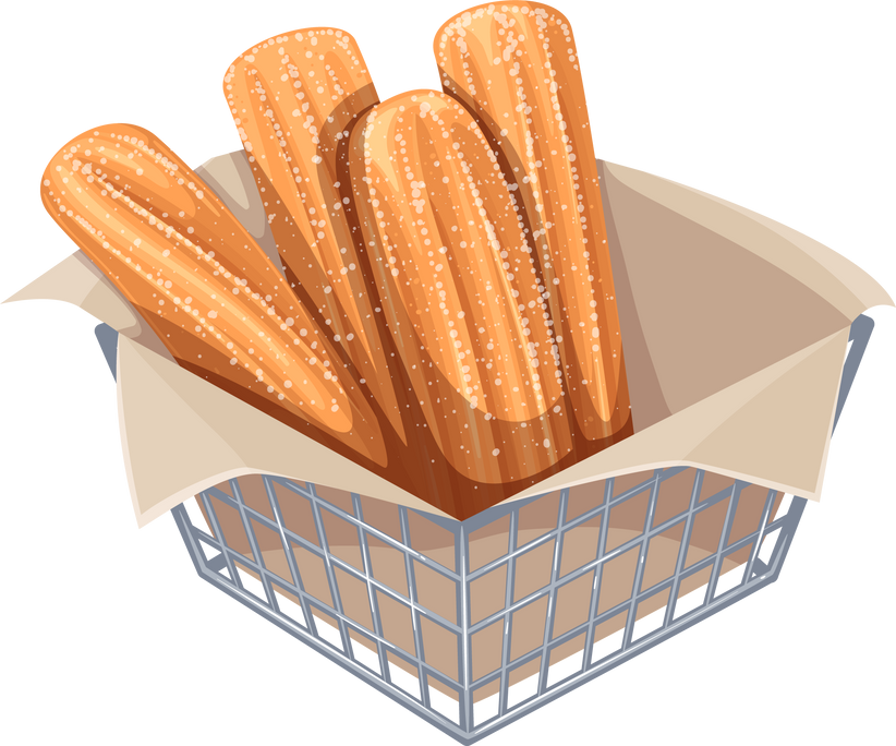 Bunch of Churros in Box